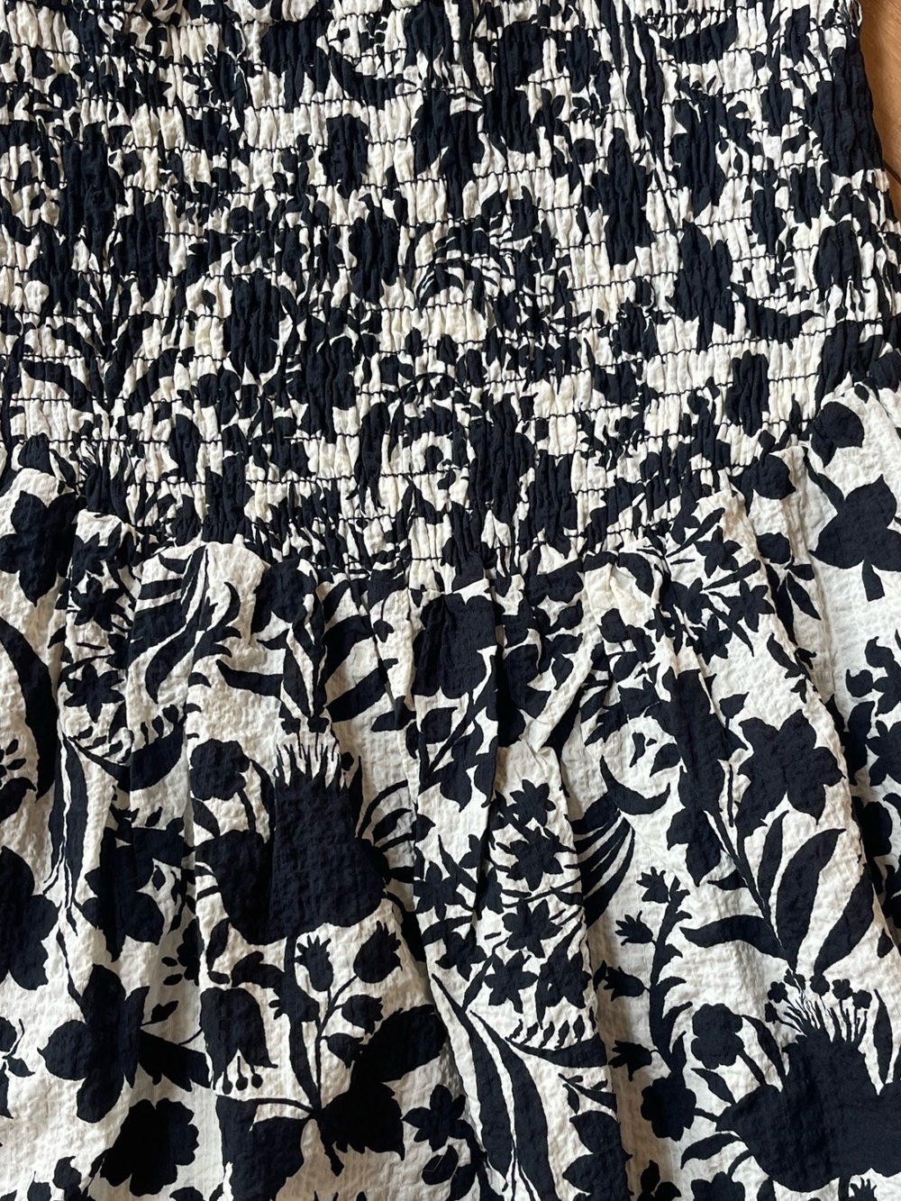 MISA Los Angeles Marta Flora Negra Floral Smocked Off Shoulder Mini Dress XS - Picture 8 of 14